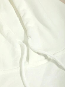 1pc Unisex Fashionable Solid Color Pullover Hoodie With Windproof And Warm Features In Black, White And Grey Suitable For Outdoor Activities Like Traveling, Hiking In Autumn And Winter - Multicolor - View 9