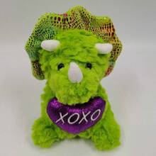 全新跨境恐龍毛絨玩具三角龍娃娃聖誕禮物送給朋友生日 - 綠色 - 查看 1