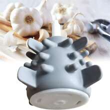 1入組矽膠大蒜剝皮器,快速剝去大蒜皮,去除蒜皮後不沾蒜味,適用於2l電動大蒜剝皮切碎機配件 - 灰色 - 查看 3