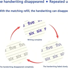 4pcs/Set English Letter Groove Handwriting Exercise Writing Painting Practice Board For Children With Control Pen And Magic Writing Stickers For Early Education - Style 3 - View 4