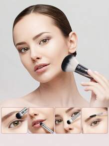 MAANGE 30pcs Professional Makeup Brush Set,Makeup Tools With Soft Brush Hair For Easy Carrying, Foundation Brush, Eyeshadow Brush, Eyebrow Brush, Lips Brush,Brush Set,Makeup Brush Kit,Make Up Brush Set,Make Up Set Complete,Makeup Brush Set,Complete Makeup Kit,Brush Kit,Brushes Makeup Set,Makeup Gift Set,Set - Pink - View 5