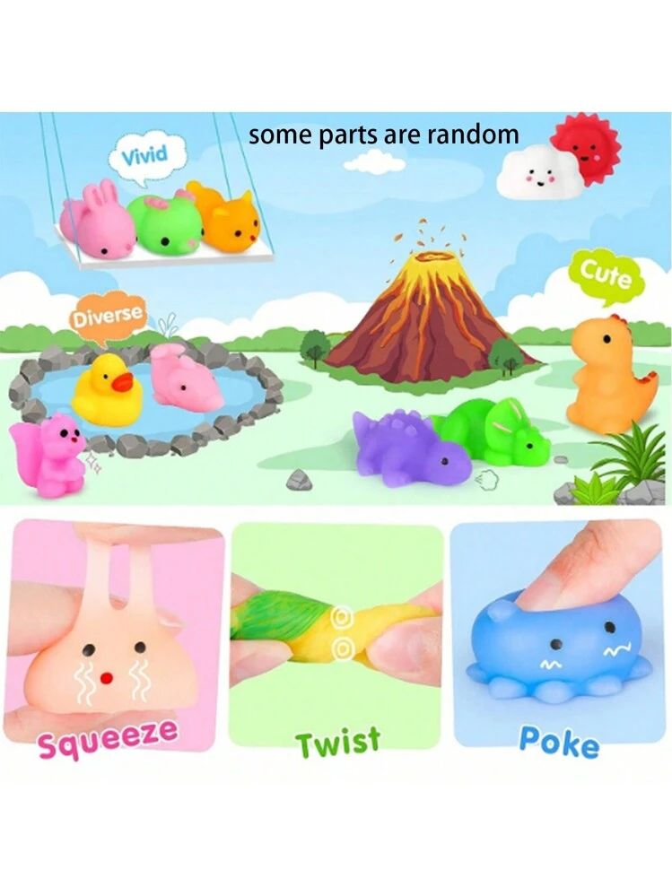 Giocattoli Squishy Kawaii Mochi – Lotto Da 5/10/20 Pezzi – Luminosi Al Buio – Antistress TPR