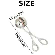 Meatball Clip, Stainless Steel Non-Stick Meatball Maker, Meatball Making Tool Clip, Novice Non-Stick Meatball Spoon, Cooking Spoon, Stainless Steel Kitchen Accessories Restaurant - Multicolor - View 7