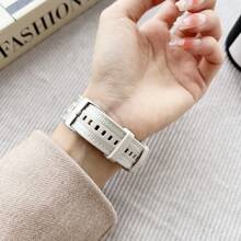 1pc Silicone Strap, Suitable For Watch GT 4, GT 3, Buds GT 2 Pro, Honor Magic 4 Pro, GS 3 22mm - White Gray - View 6