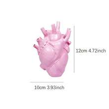 1個心形花盆裝飾,適用於家庭和花園設計,人造花盆裝飾 - 白色 - 查看 4