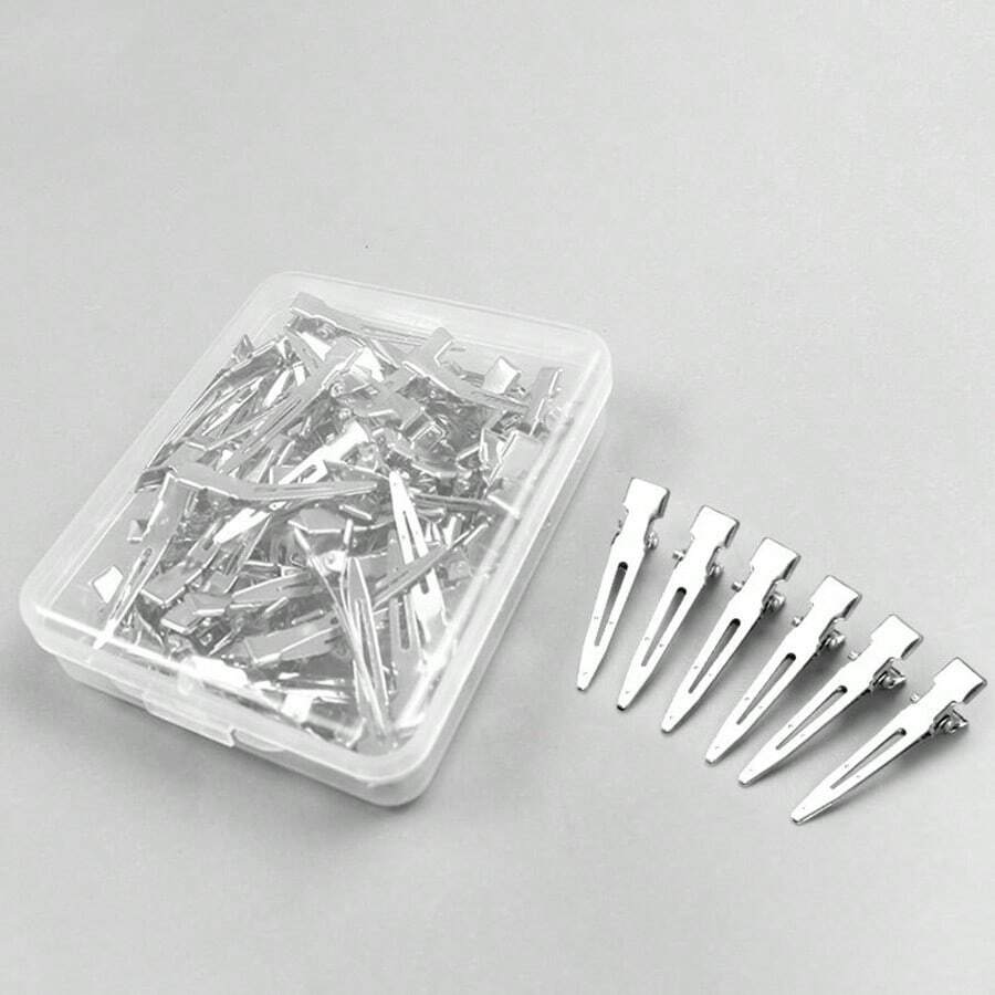 70pcs Stainless Steel Hair Sectioning Clips For Curling, Styling And Salon Haircuts,Hair Tools,Hair Products And Accessories For Barber Salon Beauty Travel Essentials,Back To School,Travel Holiday Essentials,Hair Accessories For Women,Slick Back Brush,Barber Accessories,Hair Dryer,Hair Dryer,Hair, Accessories, Hair Products, Hair Tools, Hair Stuff, Hair Care, Curly Hair Brush, Barber, Barber Accessories, Hairdressing Equipment,Travel Essentials,Hairstyle,Hairdressing,Hair,Travel,Hair Products,Hair Tools,Hair Stuff,Barber,Barber Accessories,Barbershop,Hairdressing Equipment - Grey - View 1