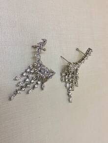 Stud Earrings - 銀色 - 查看 3