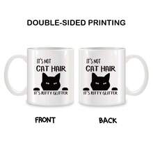 1 Pc 11 Oz Funny Cute Cat Kitten Birthday Christmas Gifts Novelty White Coffee Mugs - White - View 5