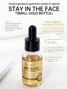 Beauty Host 1 Set Travel Size 24K Gold Skin Care Kit, Luxury 4-Piece Mini Gift Set For Women, With Gold Serum/ Collagen Eye Mask/ Facial Scrub/ Gold Mud Mask/Under Eye Patch, Wrinkle Smooth Anti Oxidant And Purifying Skin - Gold - View 9