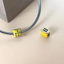 1pc Creative Yellow Toaster Design Bead For Making Charm Bracelet Diy Crafts Jewelry Making Accessories - A - View 5