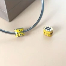 1pc Creative Yellow Toaster Design Bead For Making Charm Bracelet Diy Crafts Jewelry Making Accessories - A - View 6