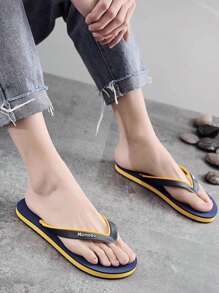Men's Anti-Slip Quick-Dry Comfortable Indoor/Outdoor Summer Beach Slippers, Casual Fashionable Open Toe Sandals For Men, Unisex Couple Flip Flops