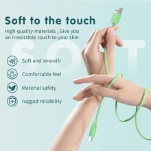 [5入組/6英呎] Usb Type C 充電線,usb A To Usb C 快速充電線,適用於三星 Galaxy A14 5g A13 A54 A53 S23 S22 Ultra S21 S20 A23 A24 A03s 7pro 6 Moto Android 手機 - 彩色 - 查看 3