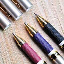 WUQIANNIAN Wqn-12支專屬凝膠筆,黑色紅色藍色水墨,寫作耐用,外觀時尚,返校必備,辦公用品,商務簽名筆,插芯筆 - 藍色 - 查看 6