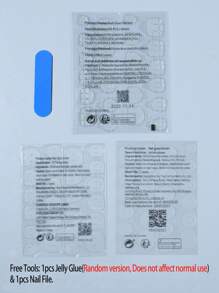 Transform Your Nails With 24pcs Long Square White French Nude Fake Nail & 1pc Nail File & 1sheet Tape Press On Nails Nail Supplies - Multicolor - View 4