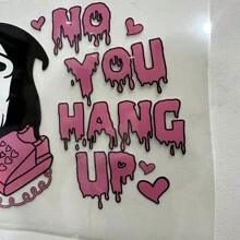 1個可做為服裝燙貼的鐵製字母貼片,diy服裝貼紙,用於衣服、t恤、口罩、牛仔褲、背包等的熱轉印貼紙 - 玫紅色 - 查看 3