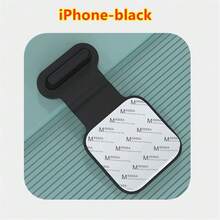 1pc Iphone- Black Mobile Phone Anti-Loss Silicone Dust Plug Compatible With IPhone Android TYPEC Universal Charging Port Protection Dust Waterproof Plug - Black - View 1