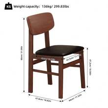 5 Pieces Dining Table Set 1 Dining Table And 4 Chairs Rustic Retro Solid RubberWood Table And Breakfast Upholstered Stools For Home Kitchen Dining Room - màu nâu - Xem 6