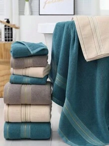 1 件金絲線柔軟成人毛巾臉部,深色情情侶毛巾 - 灰色 - 查看 9