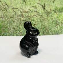 1英寸水晶兔裝飾品,手工雕刻水晶兔子可愛動物人物造型,適用於復活節裝飾 - 復活節水晶兔子裝飾擺件 - 查看 5