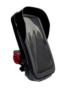 Suporte de Telefone à Prova D'água Para Motocicleta GPS Com Proteção Contra Luz do Sol e Chuva MS411 - Preto - Visão 2