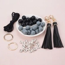 61 chiếc 15 mm Silicone Hạt DIY Móc chìa khóa Đến Làm Đồ trang sức Vòng tay , Đối với Quà tặng ngày lễ Của Xuất sắc Bộ dụng cụ - Bộ vòng tay DIY - Xem 10