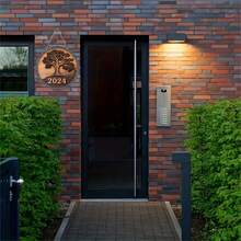 1入組2024新年木質掛牌裝飾或節日裝飾,適合作為送給朋友的禮物 - 彩色 - 查看 3