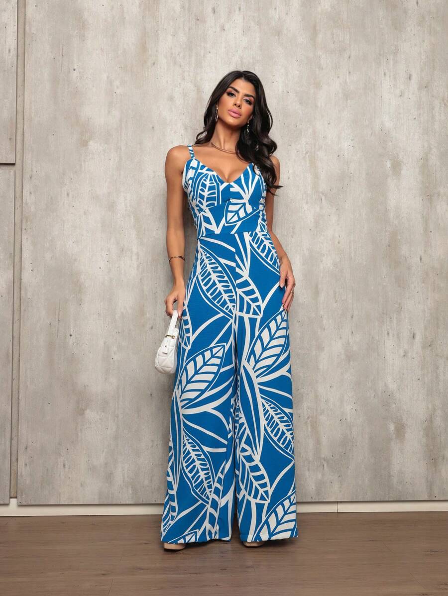 Women Jumpsuits - Màu xanh lam - Xem 1