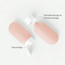 YUEMEI MOMENT 3入組半透明防漏旅行瓶連便攜包（60毫升/2盎司*3個）- 可補充和可擠壓,讓旅行無壓力！帶貼紙的空盒子,防漏擠壓管,可補充的洗髮水身體沖洗液旅行配件,客廳家居浴室家居裝飾,旅行物品,婚禮,派對,生日,男人媽媽爸爸朋友,新年,配件,有趣的禮物 - 彩色 - 查看 3