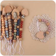 1pc New Kids' Arts And Crafts Juniper Heart Clip Bracelet With Creative Juniper & Colorful Silicone Beads For Children's Diy Jewelry Accessories - Burgundy - View 3