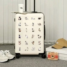 53pcs Cute Cartoon Pet Cat Siamese Cat Stickers For Ins Style Decorations, Can Be Used On Glass, Notebook, Mobile Phone Case, Luggage, Fridge, Computer, Desk, Diy Handicrafts And More, Stickers Are Self-Adhesive, Waterproof And Easy To Remove Without Leaving Glue Residue - Multicolor - View 9