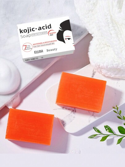 Kojic Acid Soap 100g/bar For Brightening Skin Tone, Oil Control, Face And Body Cleansing, Rich Foam, Deep Cleansing, Making Skin Smoother, Handmade Essential Oil Soap