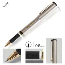 WUQIANNIAN Wqn-12支專屬凝膠筆,黑色紅色藍色水墨,寫作耐用,外觀時尚,返校必備,辦公用品,商務簽名筆,插芯筆 - 藍色 - 查看 4