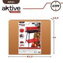 Barbacoa de carbón Aktive 66X44X85 cm - Camping - Muebles Para El Aire Libre - Color Baby - Ref. 52898 - Multicolor - Ver 5