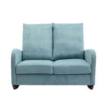 Rocking Chair Upholstered Mid Century Modern Rocker Oversized Wingback Armchair For Living Room