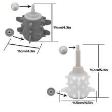 1入組矽膠大蒜剝皮器,快速剝去大蒜皮,去除蒜皮後不沾蒜味,適用於2l電動大蒜剝皮切碎機配件 - 灰色 - 查看 7