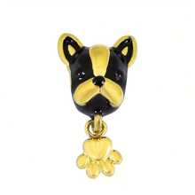 1入創意可愛斗牛犬設計珠子,適用於diy魅力手鍊、珠寶製作配件 - A - 查看 7