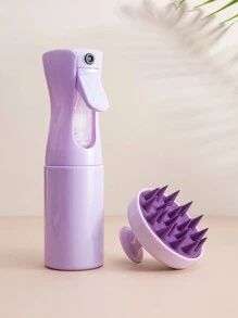 1 件随机颜色洗发刷家用发刷女士长发硅胶按摩刷梳头皮洗发，返校，旅行度假必备，女士发饰