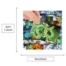 1 包古代怪兽涂鸦跨境卡通贴纸 DIY 儿童跟随行李箱贴纸 - 彩色 - 查看 2