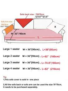 1pc Rabbit Fur Sofa Cushion Cover, Tie-dye Style, Ins Fashion, Thickened, Warm, Protective, Anti-slip And Anti-scratch Sofa Cover For Winter
