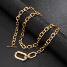 1pc Geometric Multi-Layer Metal Clavicle Chain Necklace For Women - Multicolor - View 4