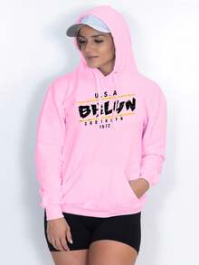 Women Sweatshirts - 淺粉色 - 查看 4