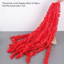 1pc Phalaenopsis Vine Wall Hanging Decor For Home, Table, Rural Style Decoration, Wedding, Spring - Red - View 1