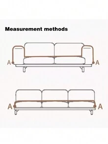 1pc Line Pattern Sofa Towel, Scratch-Resistant And Dirt-Resistant Machine-Washable Sofa Cover, Used For Bedroom Office Living Room Home Decoration, Four Seasons, Winter - 灰色 - 查看 4