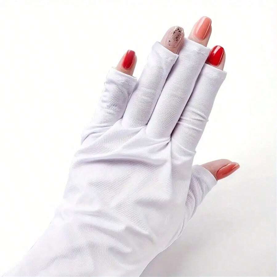 1 Pair Anti UV Gloves Gel Professional Protection Gloves For Manicures