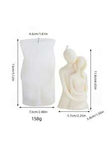 1只蠟燭情侶擁抱矽膠模具,diy香薰石膏裝飾模具,蛋糕裝飾烤模