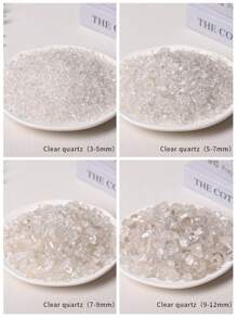 1pc 200g Natural Crystal Stone Fragment With Large Asymmetric Polished Granules, No Hole For Household Decoration