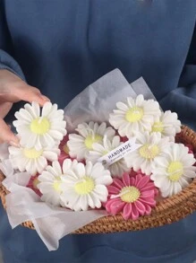 2pcs Daisy Candle Jar Silicone Mold Soap Car Mounted Aroma Hang Tag Mould - 2pcs - View 5