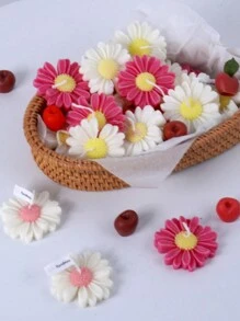 2pcs Daisy Candle Jar Silicone Mold Soap Car Mounted Aroma Hang Tag Mould - 2pcs - View 6
