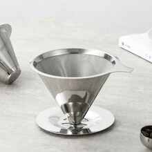 Reusable 304 Stainless Steel Filter Funnel - Silver - View 4